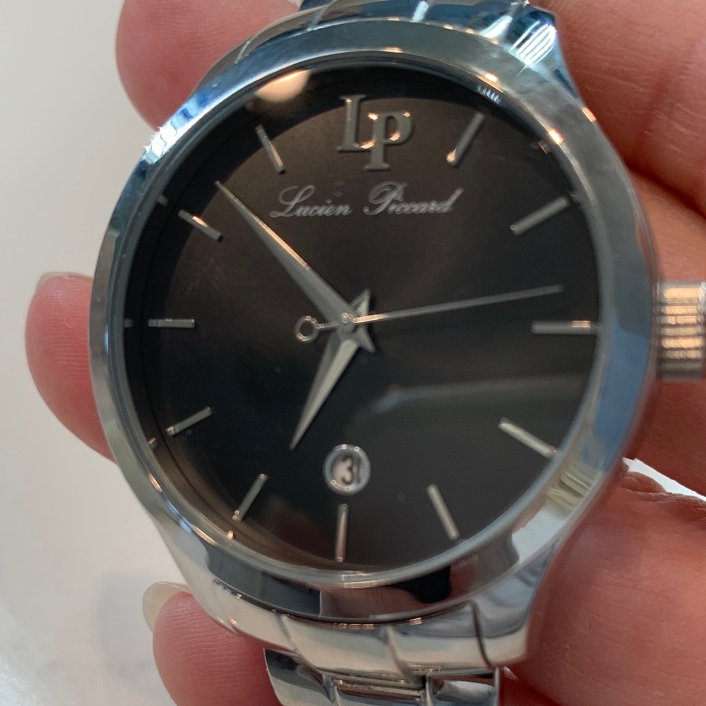 Lucien Piccard Black Dial Silver Watch - Picture 13 of 16